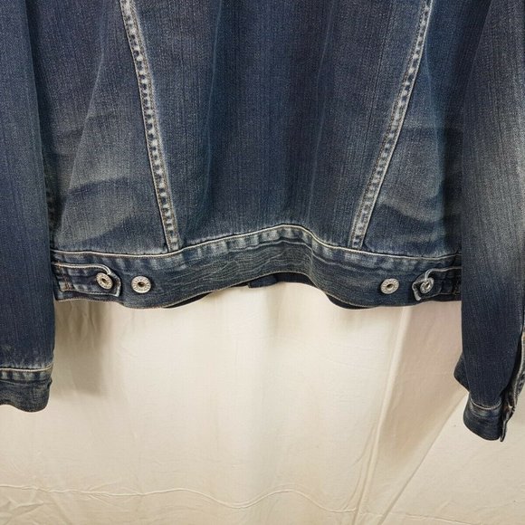 ENERGIE JEANS FADE DENIM JACKET SIZE L LARGE Italy Jean - Picture 4 of 10